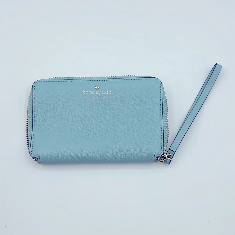 Kate Spade New York Baby Blue Wristlet - Picture 1 of 8